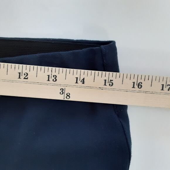 Soft Surroundings Perfect Ponte Knit Straight Leg Pants Navy Blue S Pull On - Picture 8 of 12